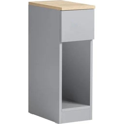 SoBuy Smalt natbord 20x35x60cm Grå FBT111-HG med skuffe