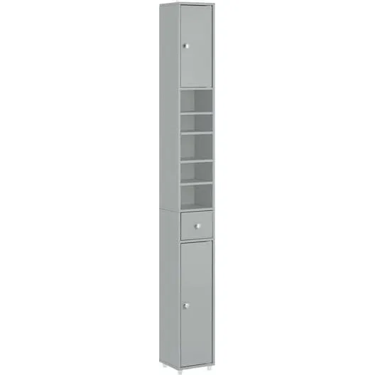 SoBuy Smalt Højskab 20x20x180cm Grå BZR34-II-HG