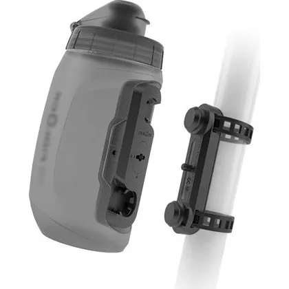 Fidlock Twist Flaske 450 ml - Røgfarvet/Sort