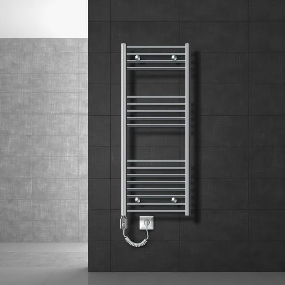 ECD Germany Elektrisk Håndklædetørrer 1200W - 500x1200 mm - Krom