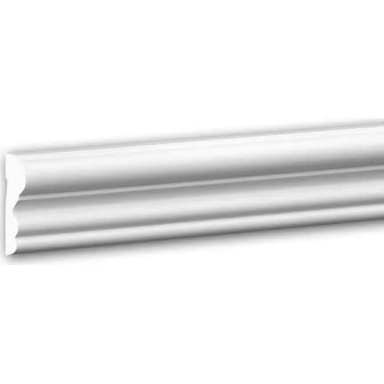 Profhome 651400 Vægliste – 2 m, Hvid, Klassisk XPS