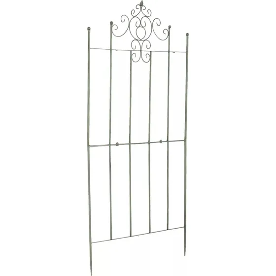Paula Espalier i antik grøn metal - 2 x 86 x 170 cm