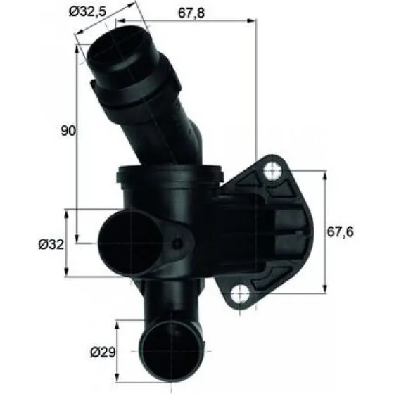 MAHLE Termostat til Audi & Seat - 06D121111G (87°C)