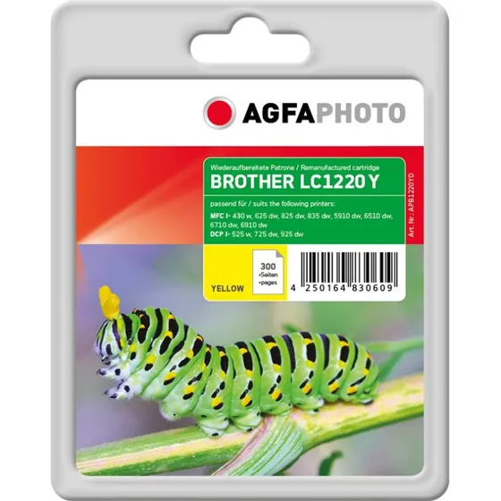 AgfaPhoto Gul Blækpatron til Brother LC1220Y (7 ml)