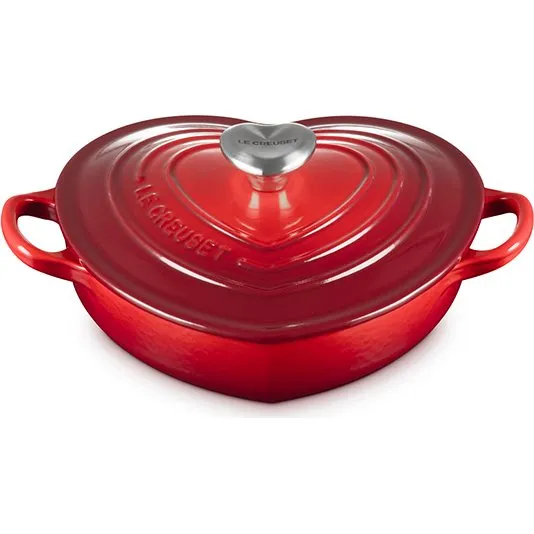 Le Creuset Hjertegryde støbejern Ø20 cm 1 L – Cerise