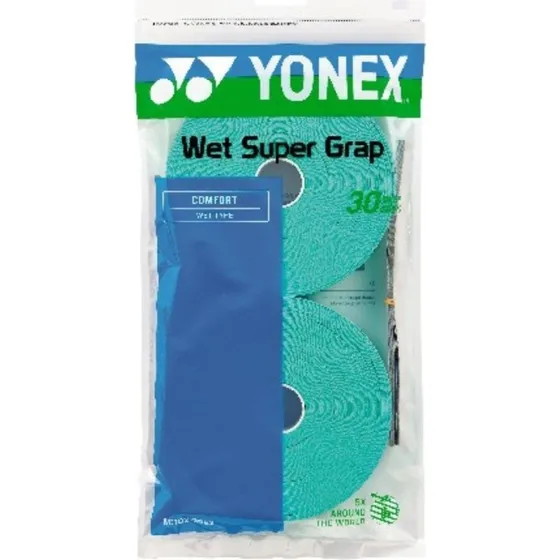 Yonex Wet Super Grap Overgrip - 30-pak, Grøn