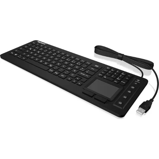 KeySonic KSK-6231 INEL Industritastatur med Touchpad - Sort