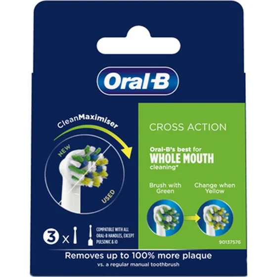 Oral-B Cross Action Clean Maximiser - 3 stk.