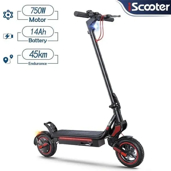 iScooter W8 Elektrisk Scooter - 750W, 48V 14Ah, 40 km/t