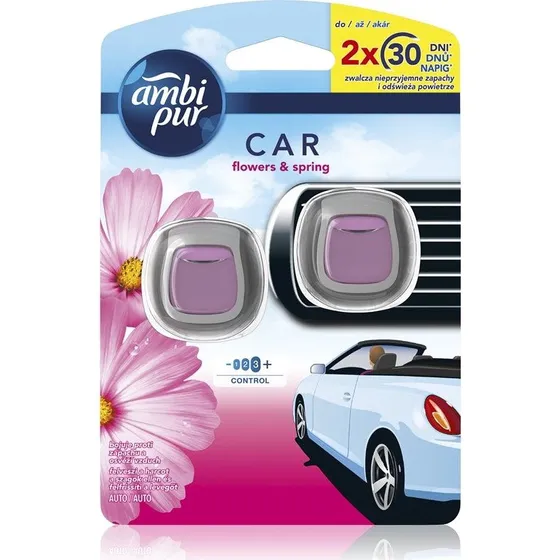 AmbiPur Car Flowers & Spring bil luftfrisker, 2x2 ml