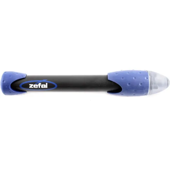 Zéfal Max Blue mini-pumpe – aluminium med fleksibel forbindelse