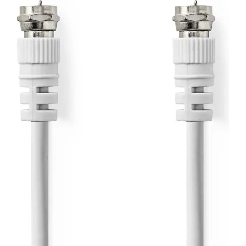 Nedis F-han Quick – F-han Quick coax-kabel 1,0 m, 75 Ω, hvid