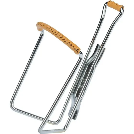 Zéfal Vintage flaskeholder, forkromet stål med læder