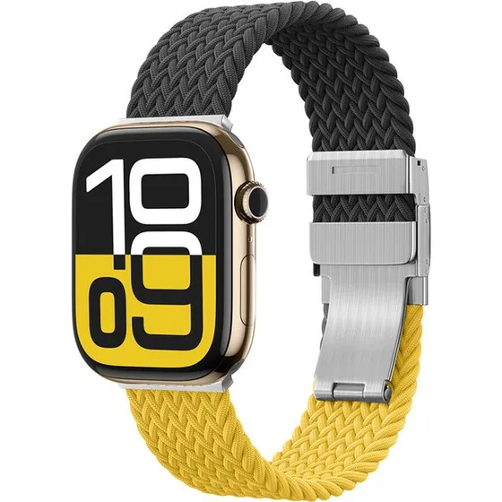 AmazingThing Blend Urrem til Apple Watch 45/46/49mm - Gul/Sort (2 stk.)