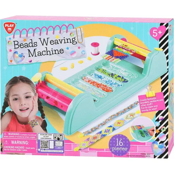 PLAY Make Your Own Bracelet Weaving Machine Set - 16 dele