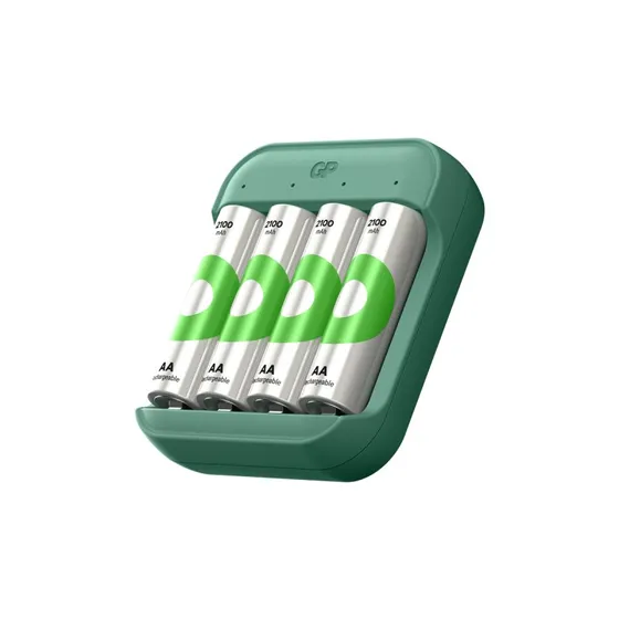GP ReCyko B423 Batterilader med 4 x AA 2100 mAh batterier