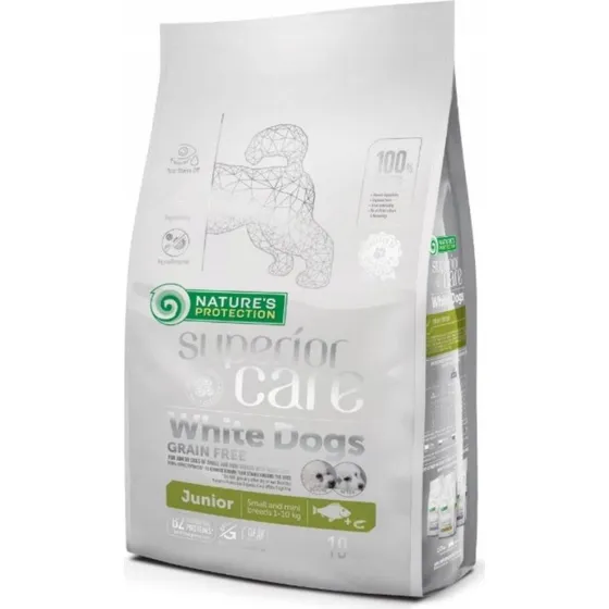 Nature's Protection Superior Care White Dogs Junior Small 10 kg