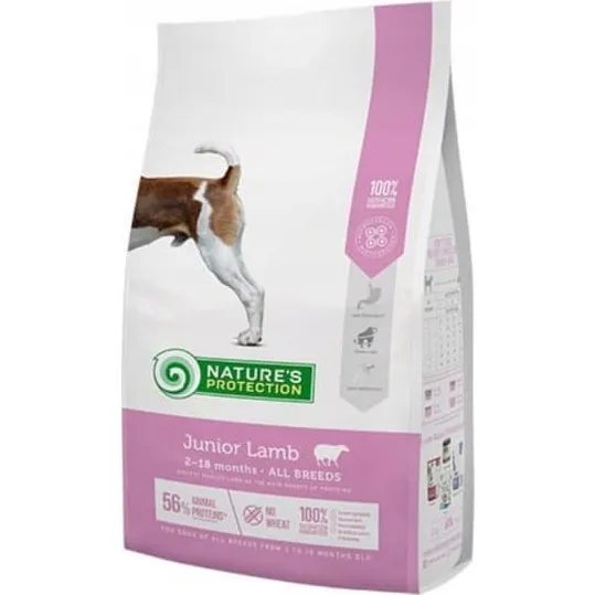 Nature's Protection Junior Lamb tørfoder til hunde, 7,5 kg