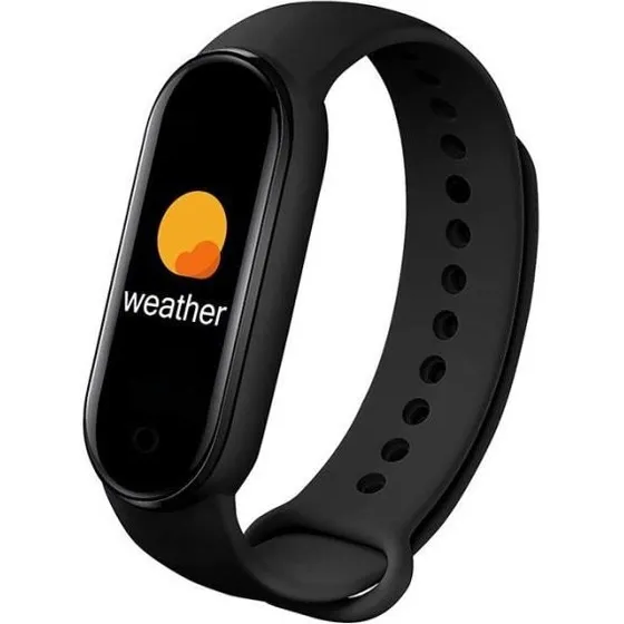 Smartwatch M6 - Sort aktivitetsur med pulsmåler og skridttæller
