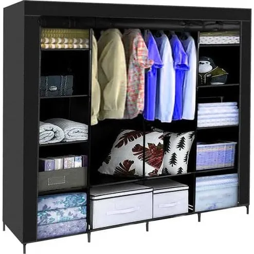 LIVIT Stor sammenklappelig stofgarderobe 170x170cm