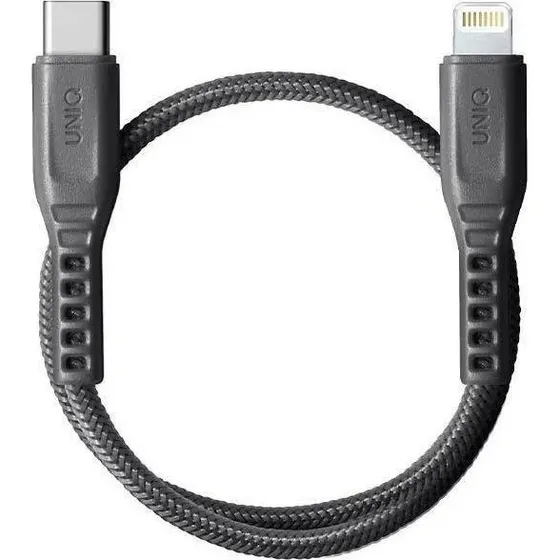 Uniq Flex USB-C til Lightning-kabel 18W 30 cm, grå