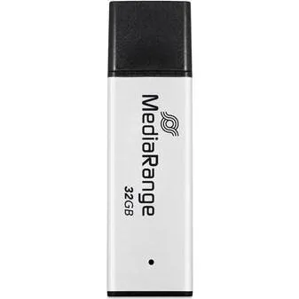 MediaRange MR1900 32 GB USB 3.2 Gen 1 USB-A Stick - Sort/Sølv