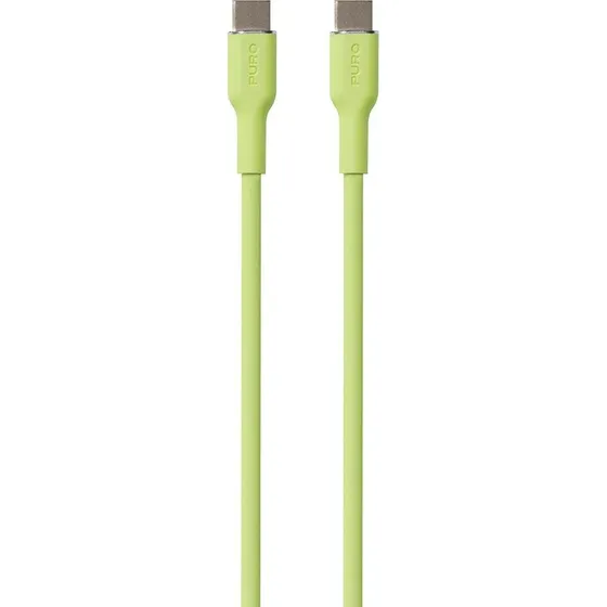 Puro Icon Soft USB-C-kabel 1,5 m - Lysegrøn