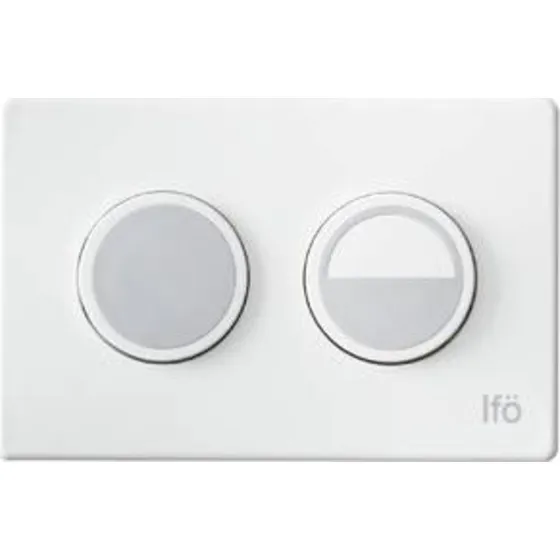 Ifö Sign betjeningsplade, hvid - Pneumatisk dobbeltkyl