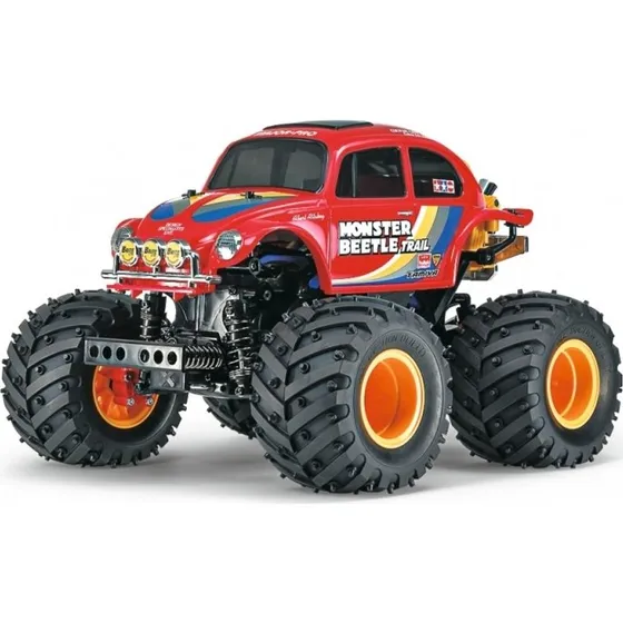 Tamiya Monster Beetle Trail 1:14 4WD (GF-01TR) - Rød kit
