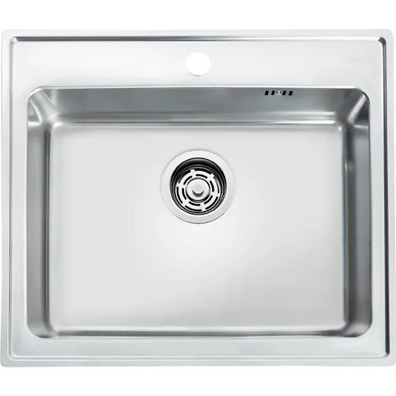 Intra Juvel Omnia 600SF køkkenvask i rustfrit stål - 595x510mm