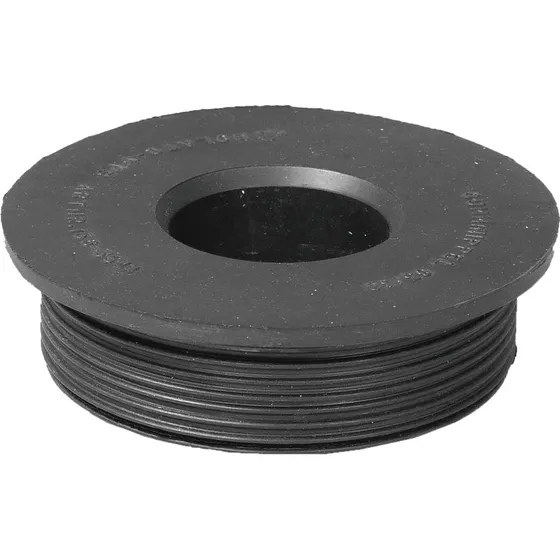 Purus gumminippel Ø45-40 mm, sort (10 stk)