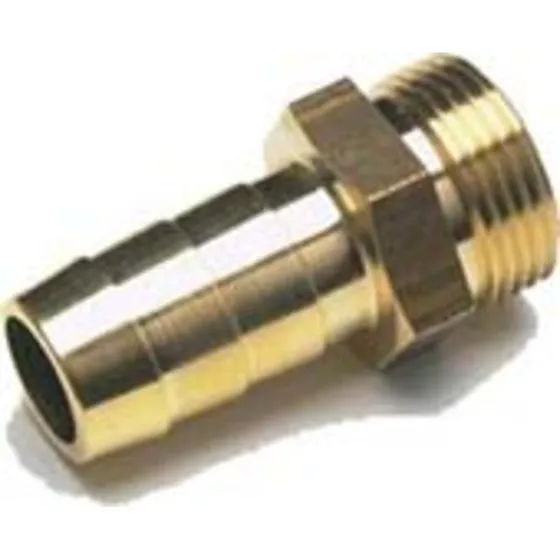 Ezze slangenippel 3/4" x 3/4" i messing