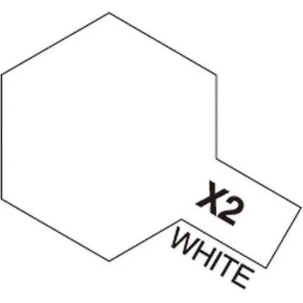 Tamiya Acrylic Mini X-2 — Hvid 10 ml