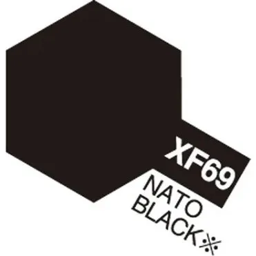 Tamiya XF-69 NATO Black (matt) 23 ml akrylmaling