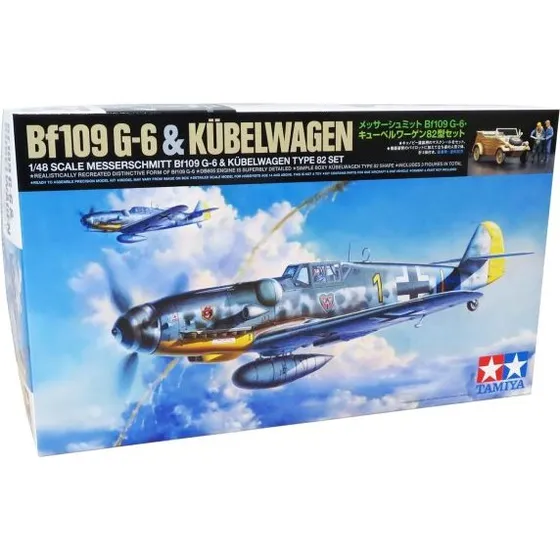 Tamiya 1:48 Messerschmitt Bf109 G-6 & Kübelwagen Type 82