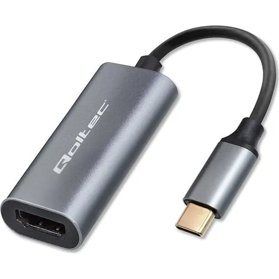 Qoltec USB-C til HDMI Adapter 4K 60Hz Aluminium