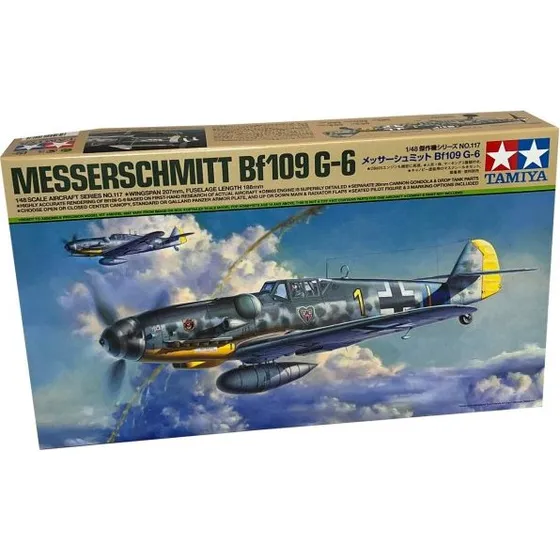 Tamiya 1/48 Messerschmitt Bf 109 G-6 plastikmodel