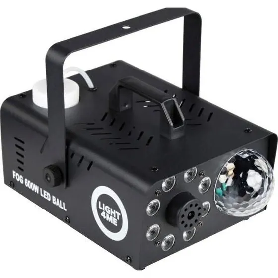 Light4Me Fog 600W LED Ball Røgmaskine med Disko-kugle