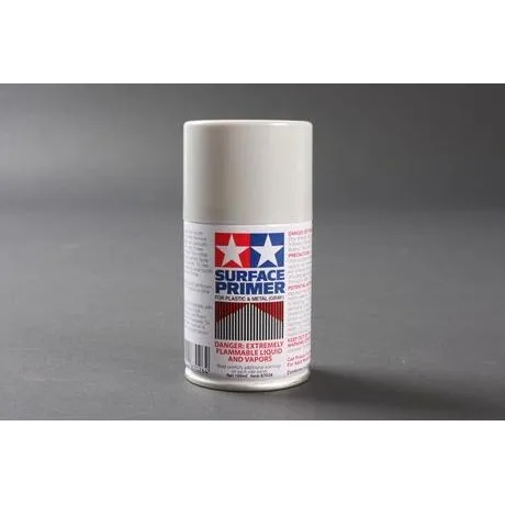 Tamiya 87026 Grundieringsspray til plast & metal, grå 100 ml