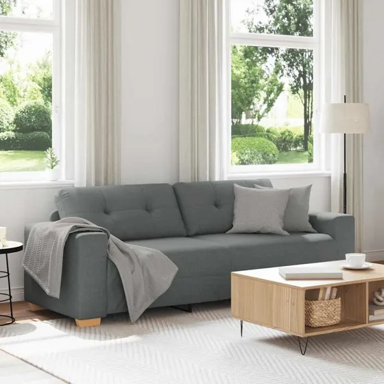 vidaXL 3-personers sofa mørkegrå 220x78x80 cm