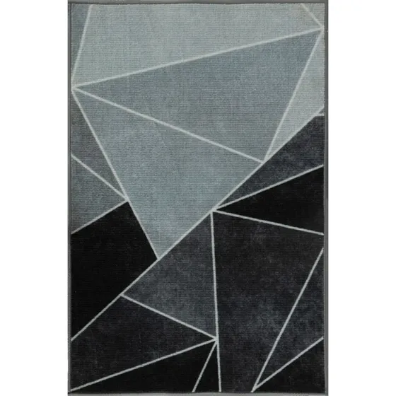 Nordstrand Home Laura Gulvtæppe 160x230 cm - Grå/Sort Grafisk