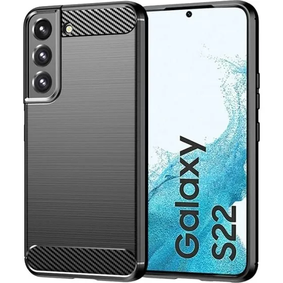 Insmat C&S Style bagcover til Samsung Galaxy S22, sort