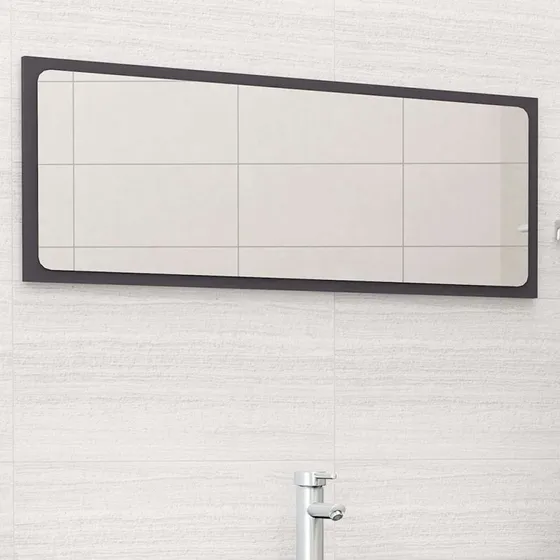 vidaXL Badeværelsesspejl 100x37 cm - Grå