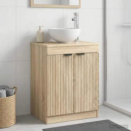 vidaXL Badeværelsesskab Sonoma-eg 54 x 41 x 70 cm