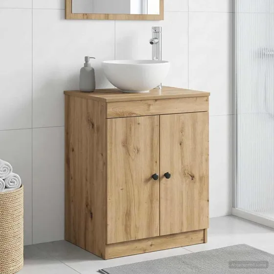 vidaXL Badeværelsesskab Artisan-eg 54 x 41 x 70 cm