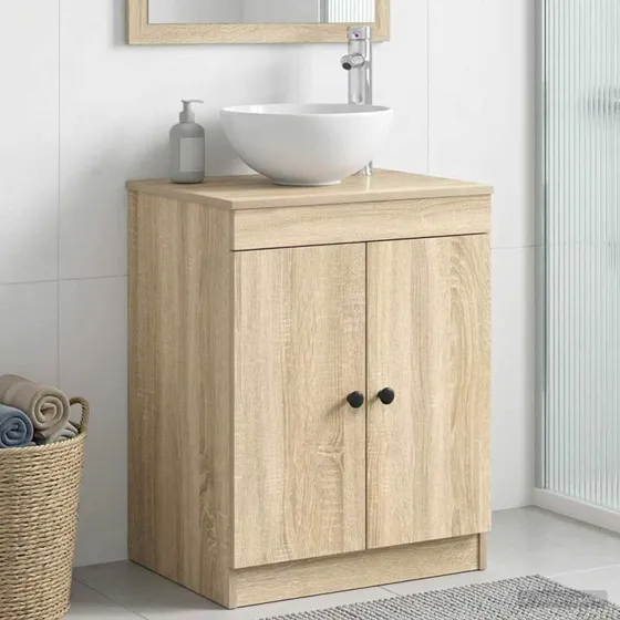 vidaXL Badeværelsesskab Sonoma-eg 54 x 41 x 70 cm