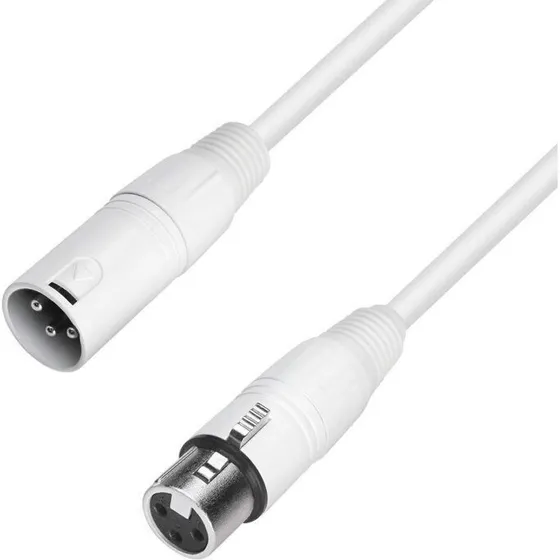 Universal Hvid XLR-XLR mikrofonkabel 1 m