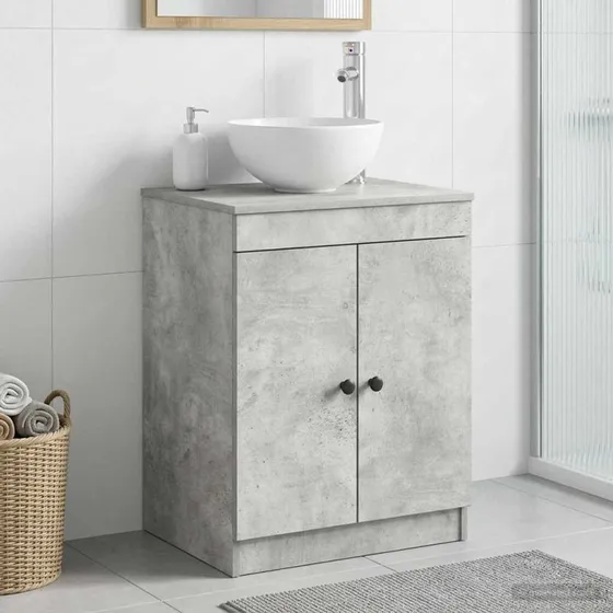 vidaXL Badeværelsesskab Betongrå 54 x 41 x 70 cm