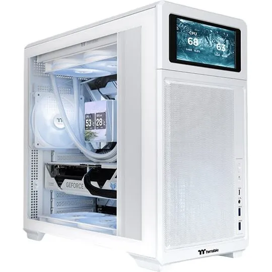 Thermaltake TR300 TG Mid Tower ATX Kabinet - Hvid