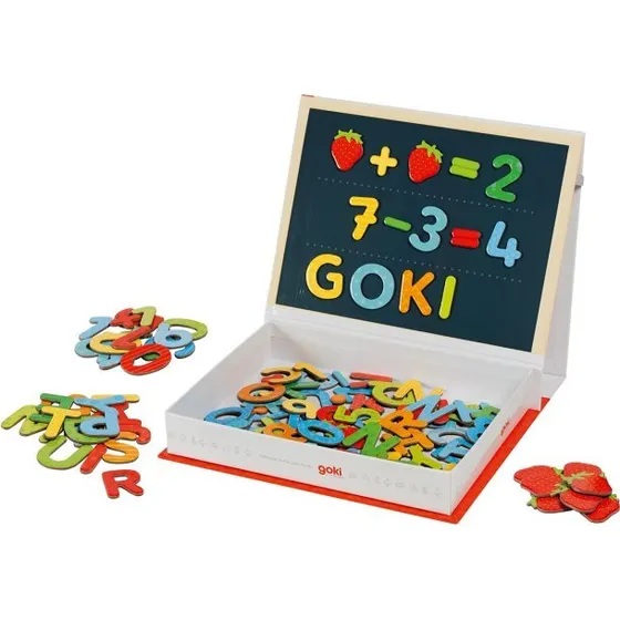 Goki Multicolor Magnetisk Spil – Tal og Bogstaver 122 stk